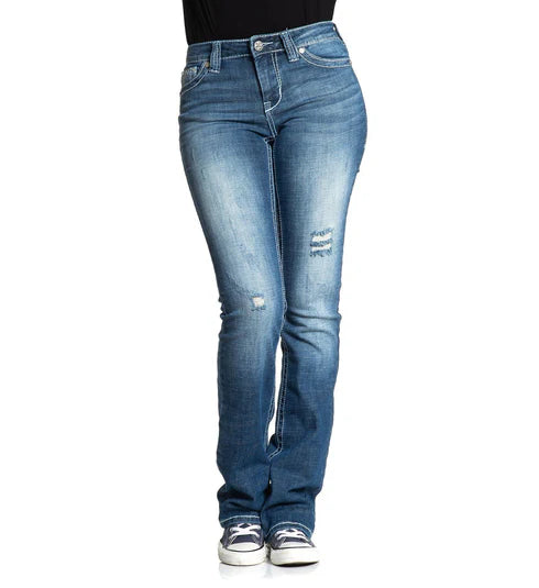 Affliction Women's Jade Fleur Gwen Wash Jeans