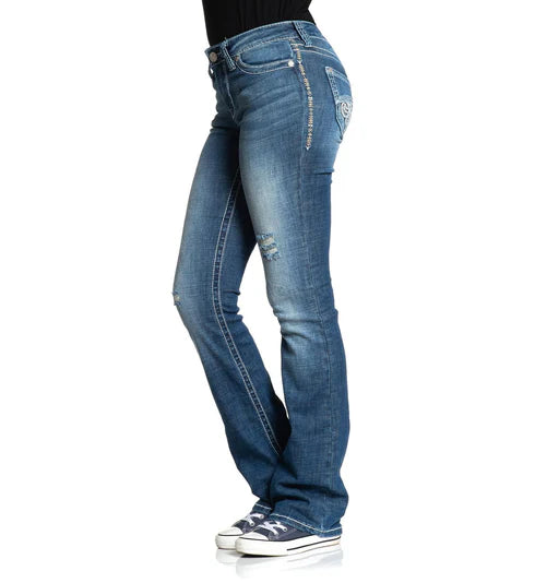 Affliction Women's Jade Fleur Gwen Wash Jeans