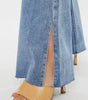 Selena Mid Rise Double Waist Band Flare