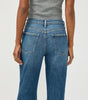 Silver Baggy Mid Rise Bootcut Jeans