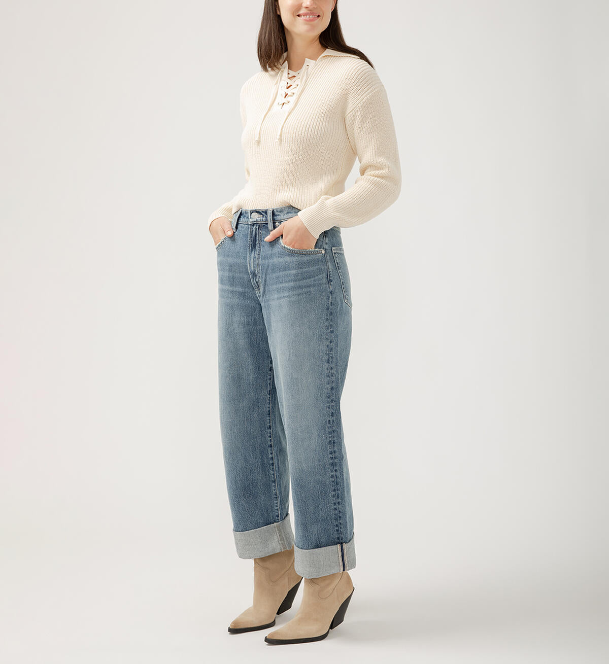 90s Baggy Mid Rise Wide Leg Jeans