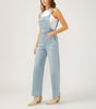 Silver Wide Leg Overall Jeans