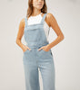 Silver Wide Leg Overall Jeans