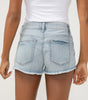 Silver Boyfriend Mid Rise Luxe Stretch Americana Shorts