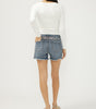 Silver Women's Suki Mid Rise Americana Luxe Stretch Shorts