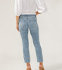Silver Most Wanted Mid Rise Ankle Straight Leg Jeans