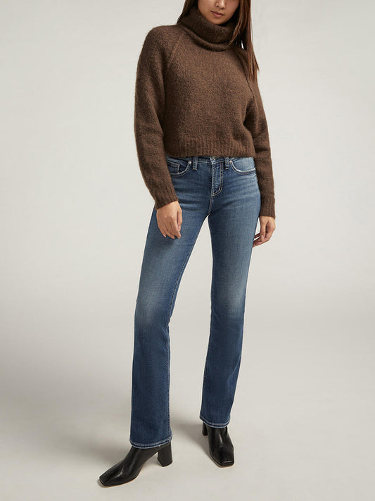 Silver Suki Mid Rise Slim Bootcut Jeans