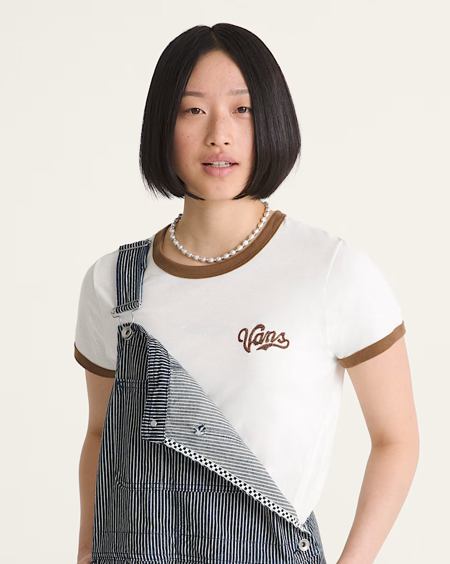 Vans Women's Lefty Script Ringer Tee