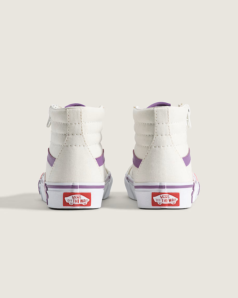 Vans Kid's Sk8-Hi Reissue Side Zip Flower Shoe