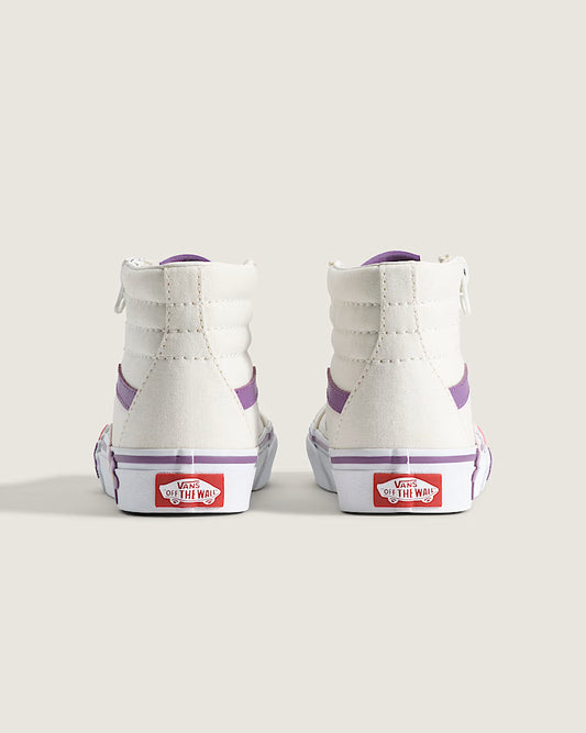 Vans Kid's Sk8-Hi Reissue Side Zip Flower Shoe