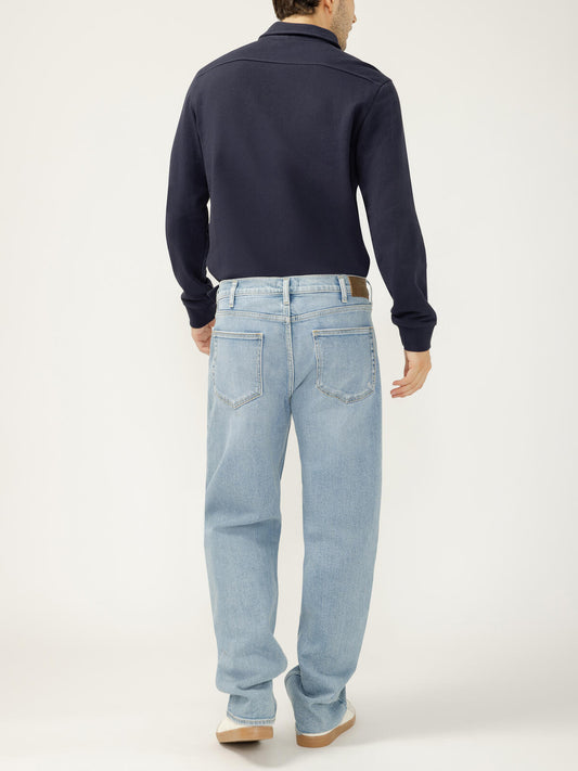 Silver Relaxed Straight Jeans