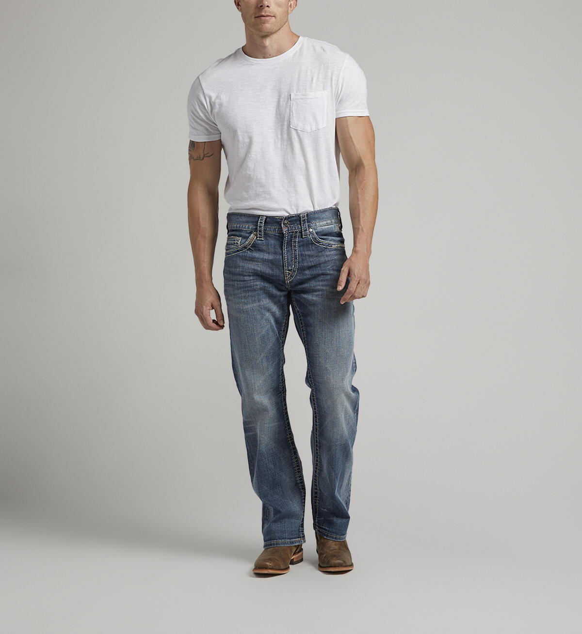 Silver Zac Relaxed Fit Straight Leg Jeans