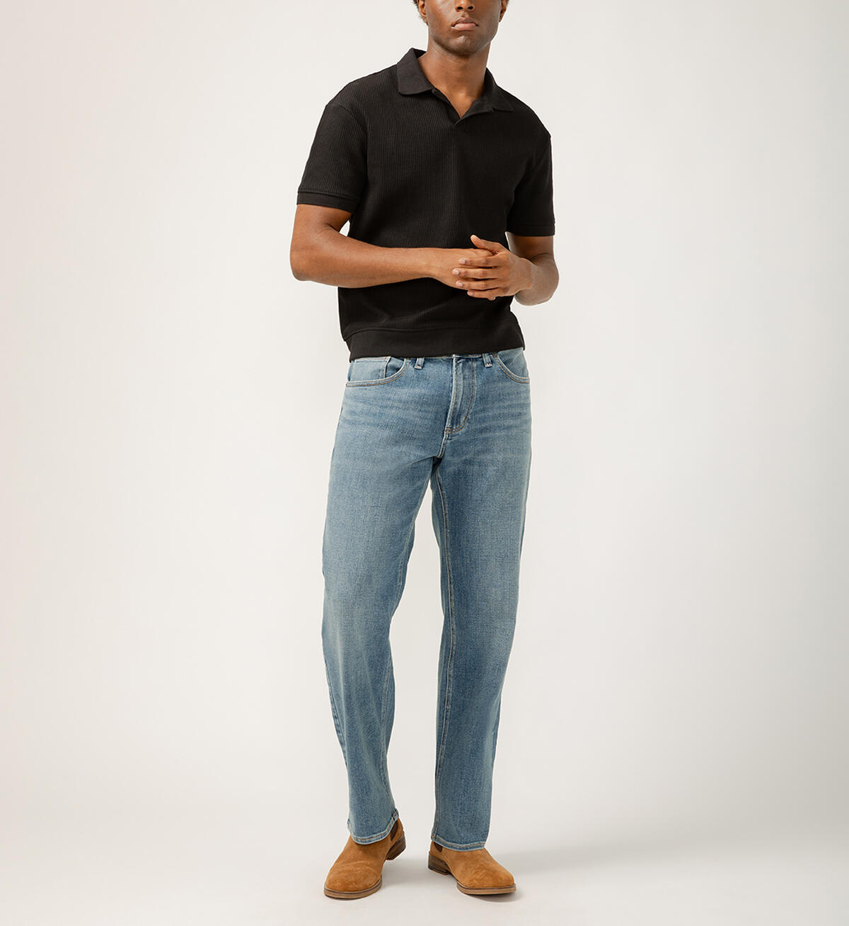 Silver Gordie Relaxed Fit Straight Leg Jeans