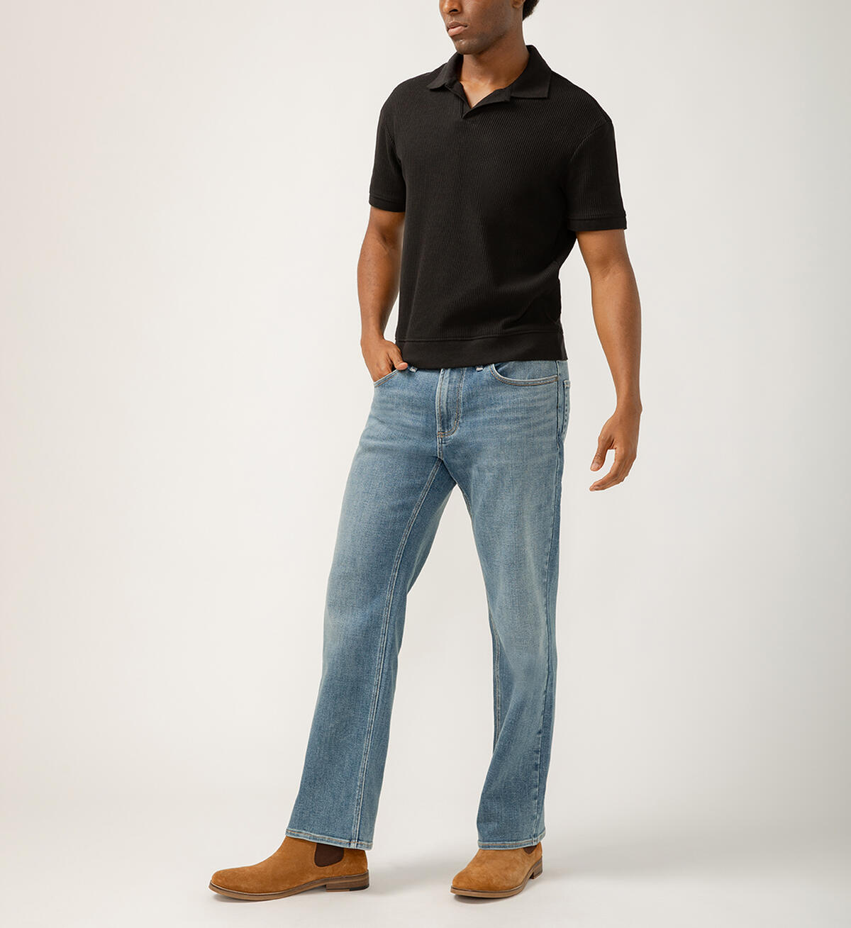 Silver Gordie Relaxed Fit Straight Leg Jeans