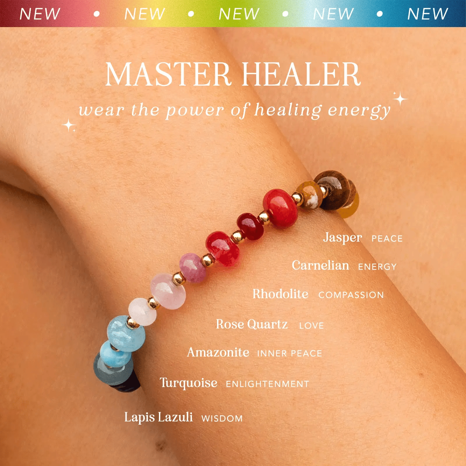 Lotus and Luna Statement Healing Bracelet