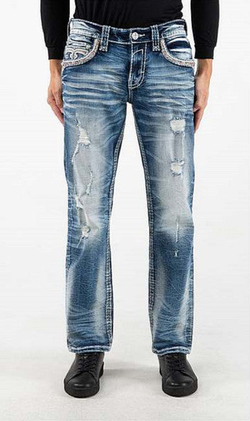 Rock Revival Men's Straight Jeans