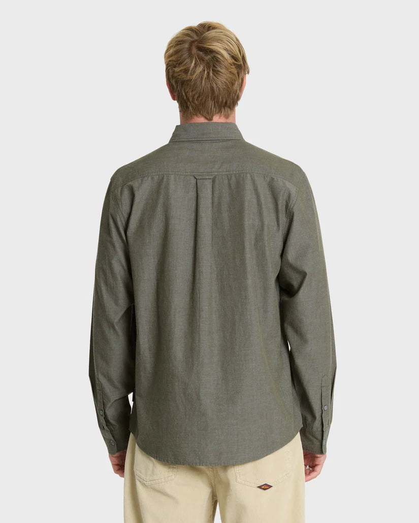 Quiksilver Men's Shore Break Long Sleeve Woven Shirt