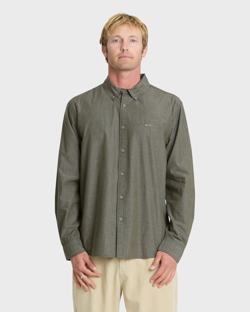 Quiksilver Men's Shore Break Long Sleeve Woven Shirt