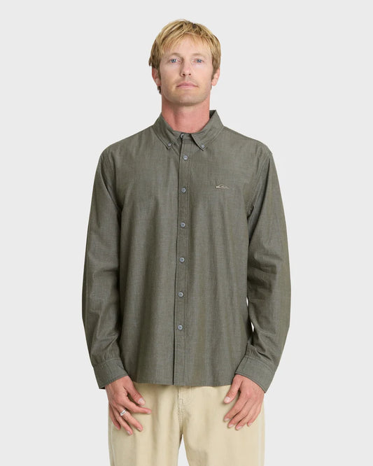 Quiksilver Men's Shore Break Long Sleeve Woven Shirt
