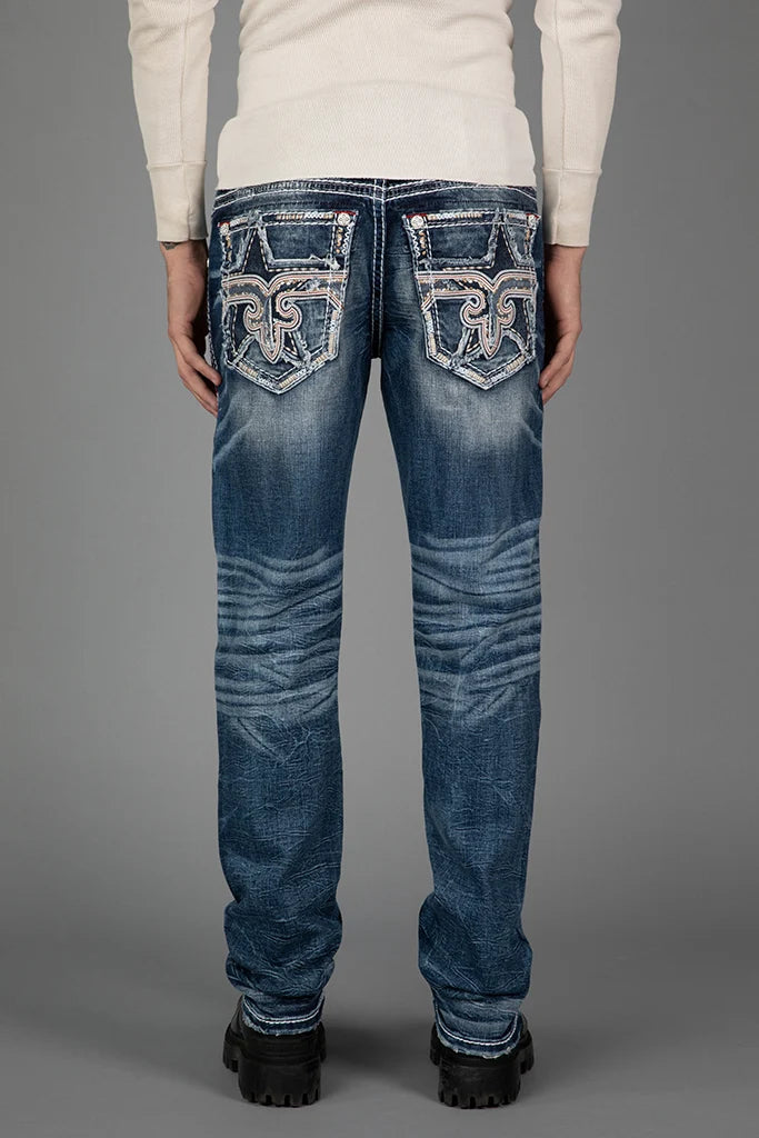 Rock Revival Men's Finley Straight Leg Jeans