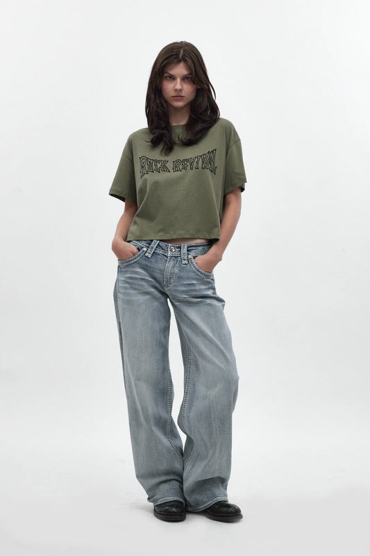 Rock Revival Women's Lakia High Rise Baggy Jeans