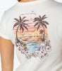 Roxy Women's Kinda Salty 90's Baby Tee