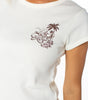 Roxy Women's Kinda Salty 90's Baby Tee