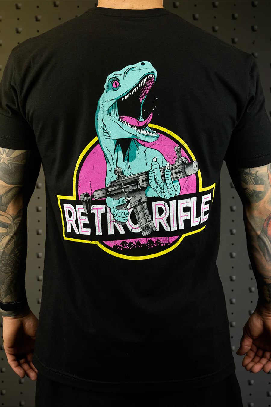 Retro Rifle Dinosaur Tee
