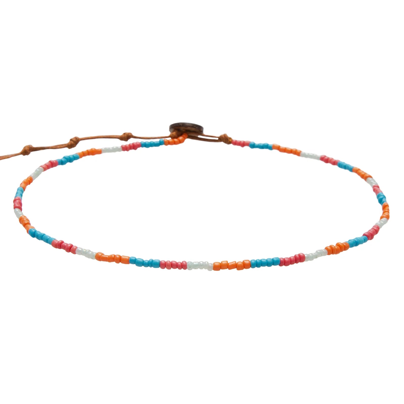 Lotus and Luna Seedbead Necklace