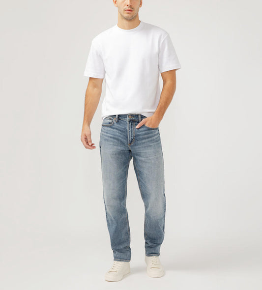 Eddie Athletic Fit Tapered Leg Jeans