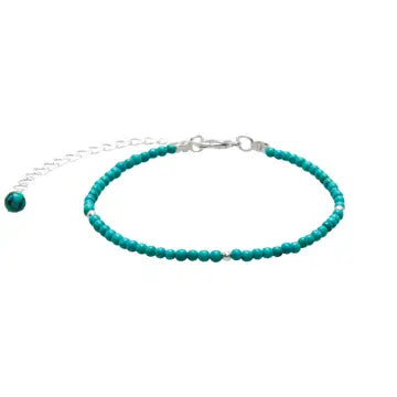 Lotus and Luna Silver Enlightenment 2mm Healing Bracelet