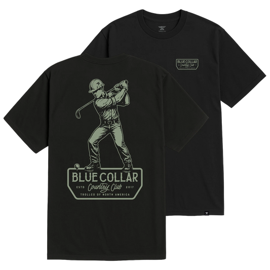 Troll Co. Men's Blue Color Country Club Driver Tee