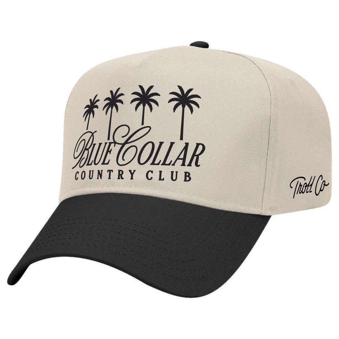 Troll Co. Men's Blue Collar Country Club Palms Hat