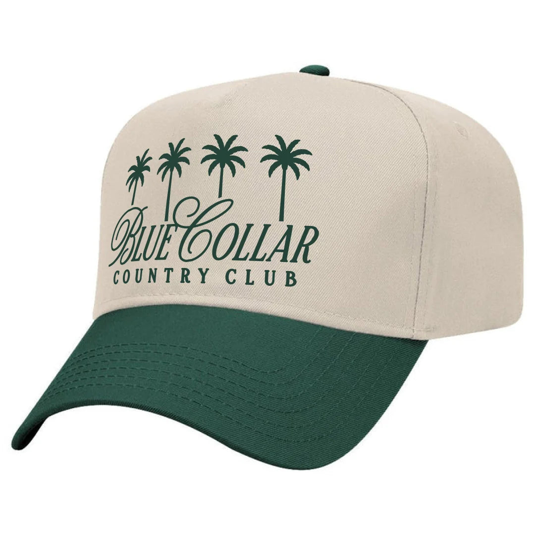 Troll Co. Men's Blue Collar Country Club Palms Hat