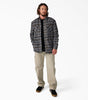Dickies Men's Water Repellent Fleece-Lined Flannel Shirt Jacket