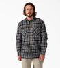 Dickies Men's Water Repellent Fleece-Lined Flannel Shirt Jacket