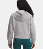Under Armour Women's Rival Script Crop Zip Fleece