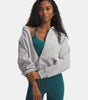 Under Armour Women's Rival Script Crop Zip Fleece