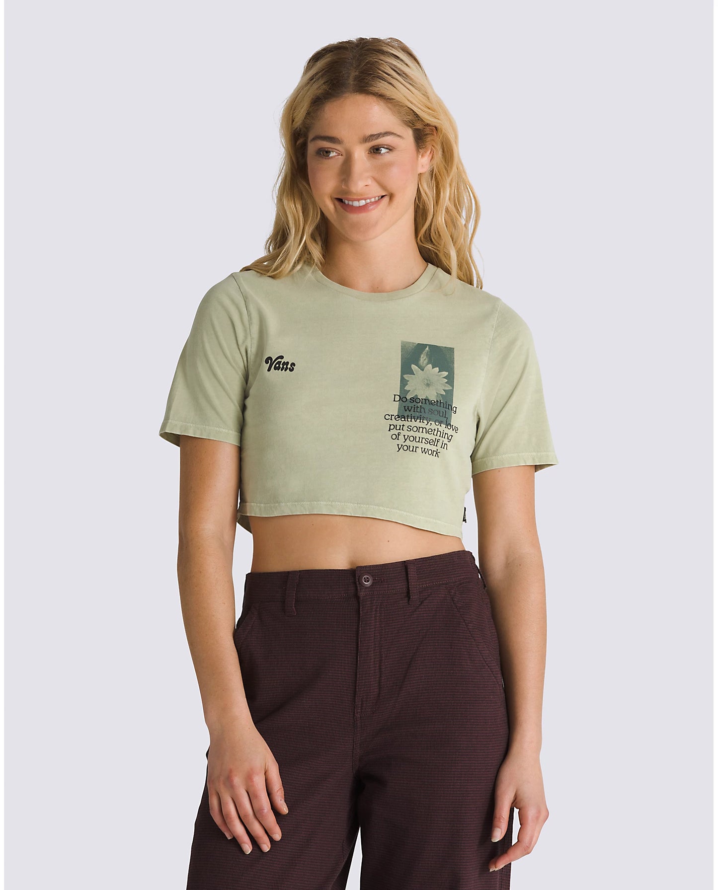 Night Bloom Crew Crop T-Shirt