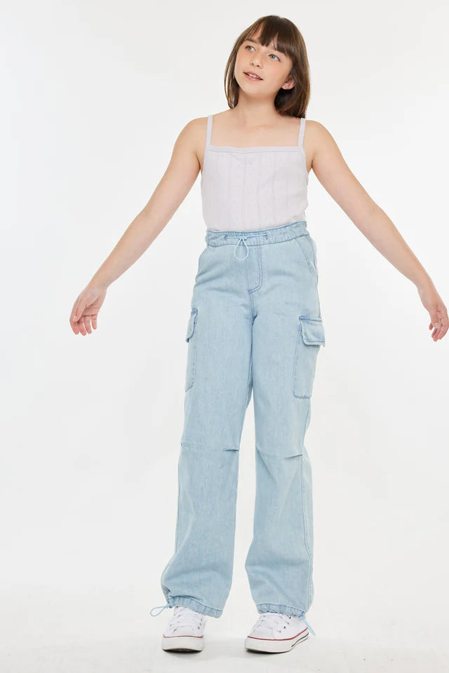 Inez High Rise Kids Relaxed Cargo Pants