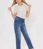 Royal High Rise Mini Straight Leg Kid Jeans