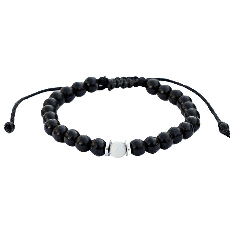 Lotus and Luna Yin Yang Elastic Bracelets