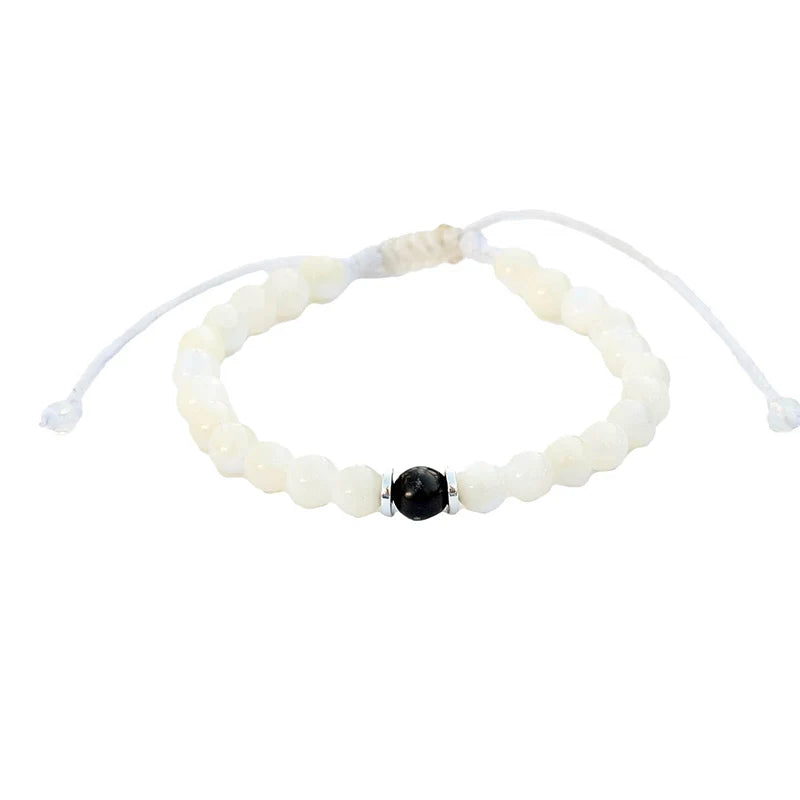 Lotus and Luna Yin Yang Elastic Bracelets