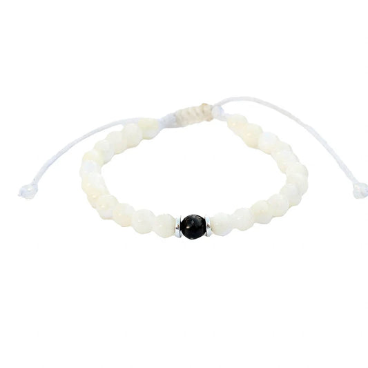 Lotus and Luna Yin Yang Elastic Bracelets