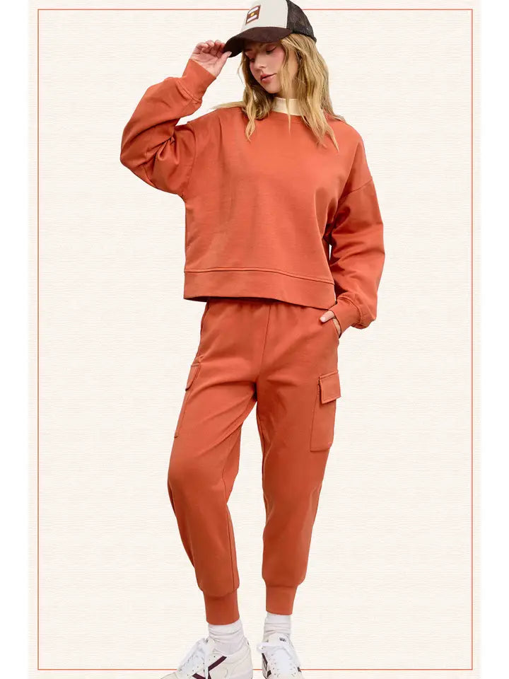 La Miel Comfy Loose Fit Sporty Everyday Activewear Set