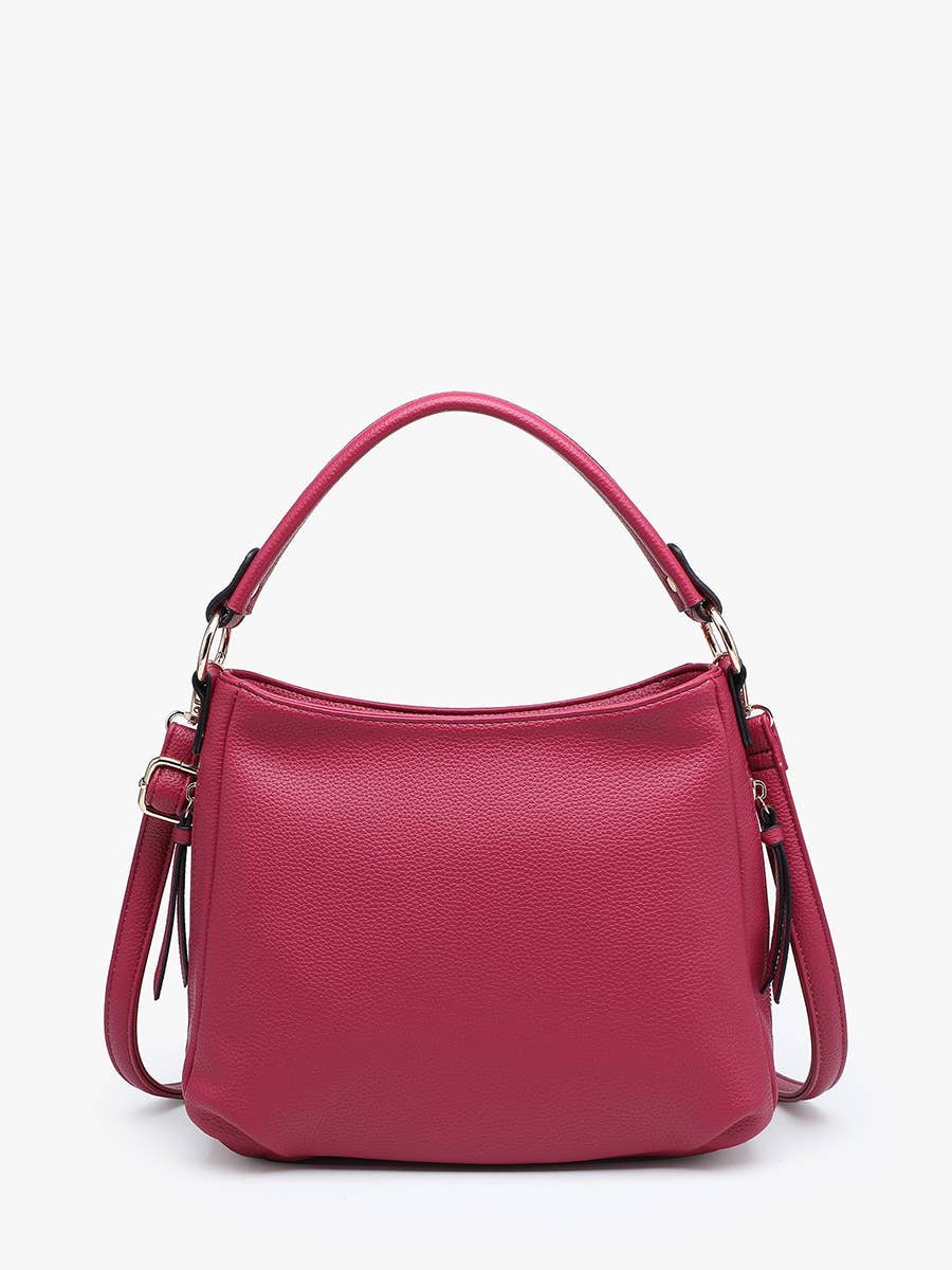 Jen & Co. Amari Structured Satchel w/ Dual Side Pockets