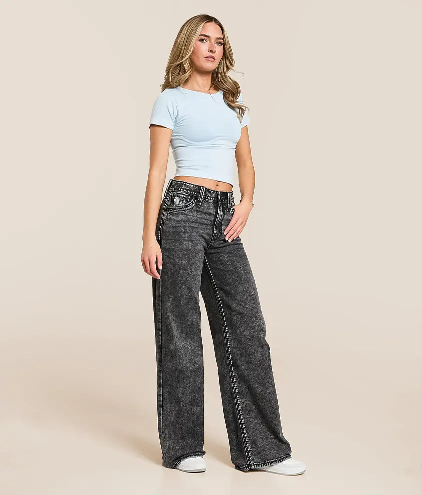 Rock Revival Women's High Rise Wide Leg Stretch Jean