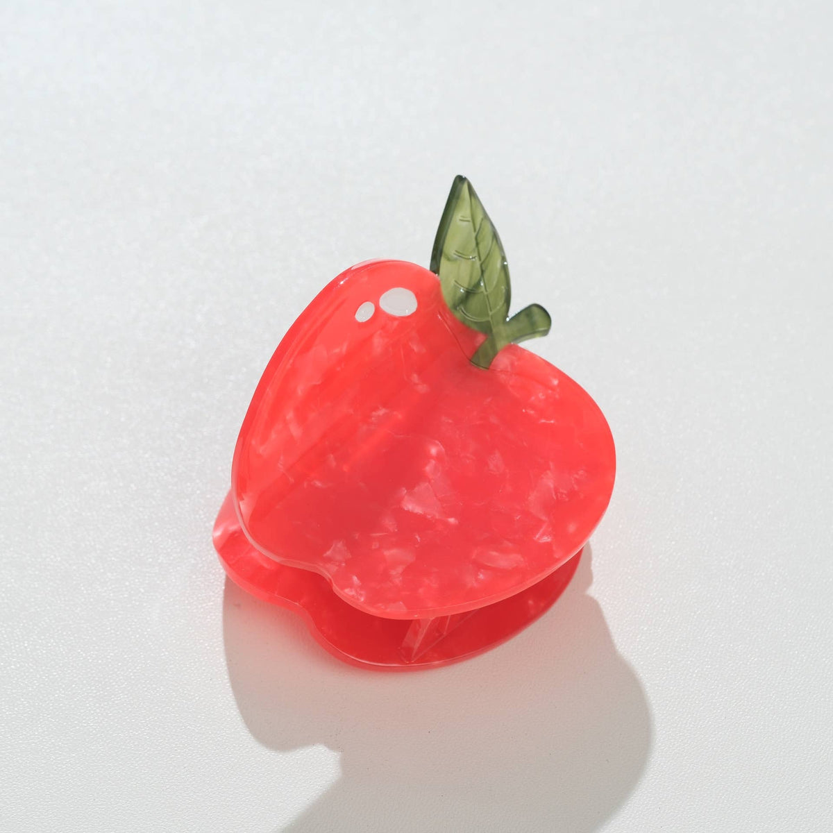 Adorro Red & Green Apple Claw Clip