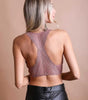 Leto Lace Racerback Bralette - Romantic/Whimsical Design