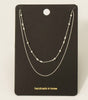 Fame Dainty Layered Classic Chain Necklace